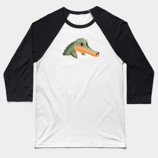 Cute Alligator Drawing Baseball T-Shirt
